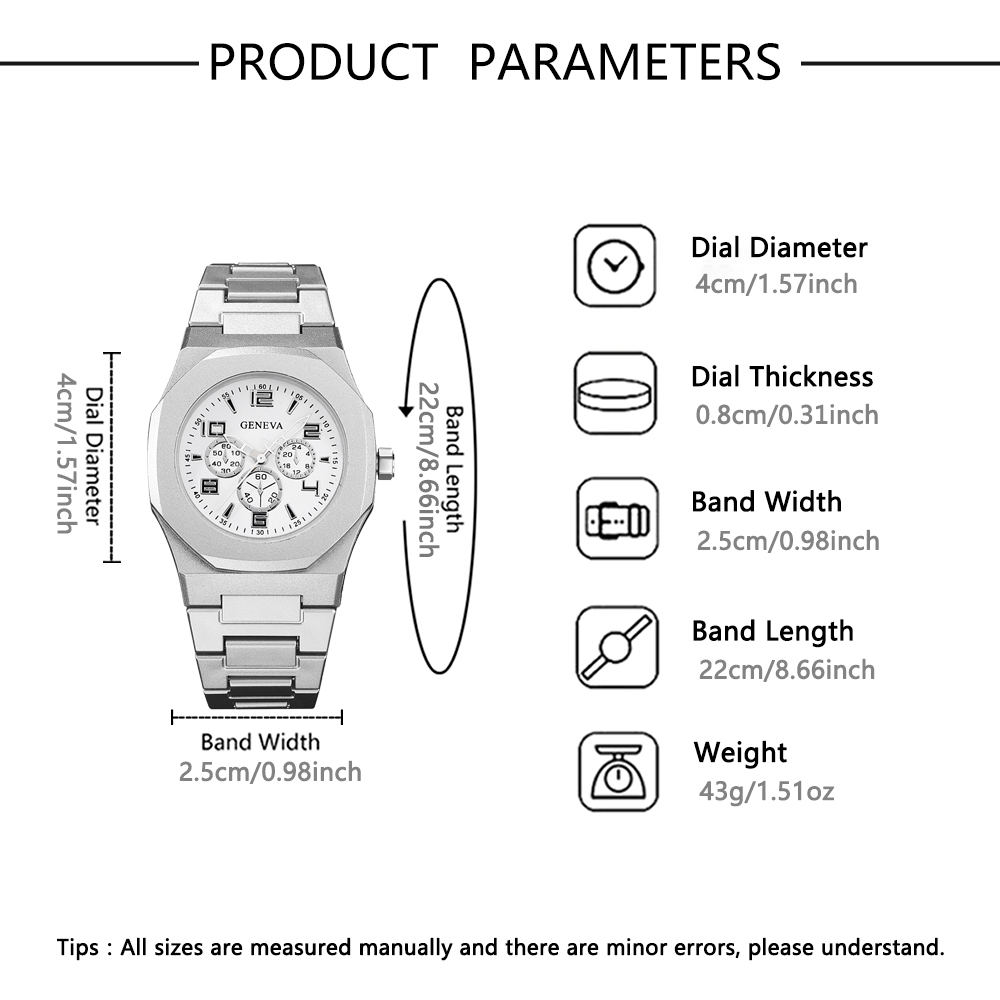 3piece new watch, polygonal di - Coordinates Bracelet 评论和价格