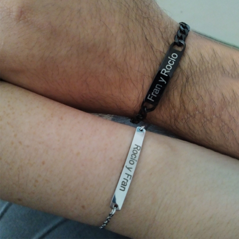 Personalized Stainless Steel E - Coordinates Bracelet 评论和价格