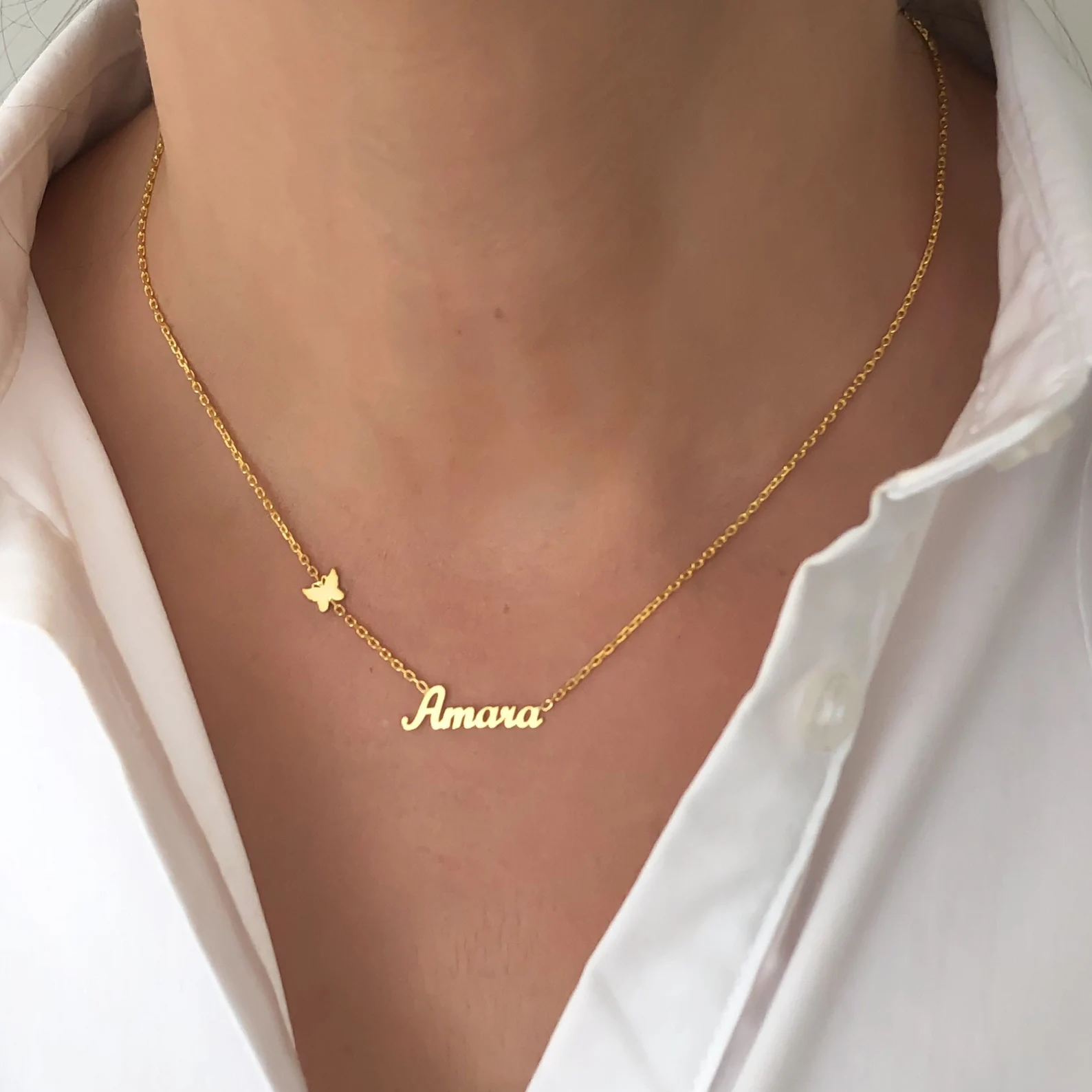 Personalized Customized Butter - Birth Flower Necklace 评论和价格