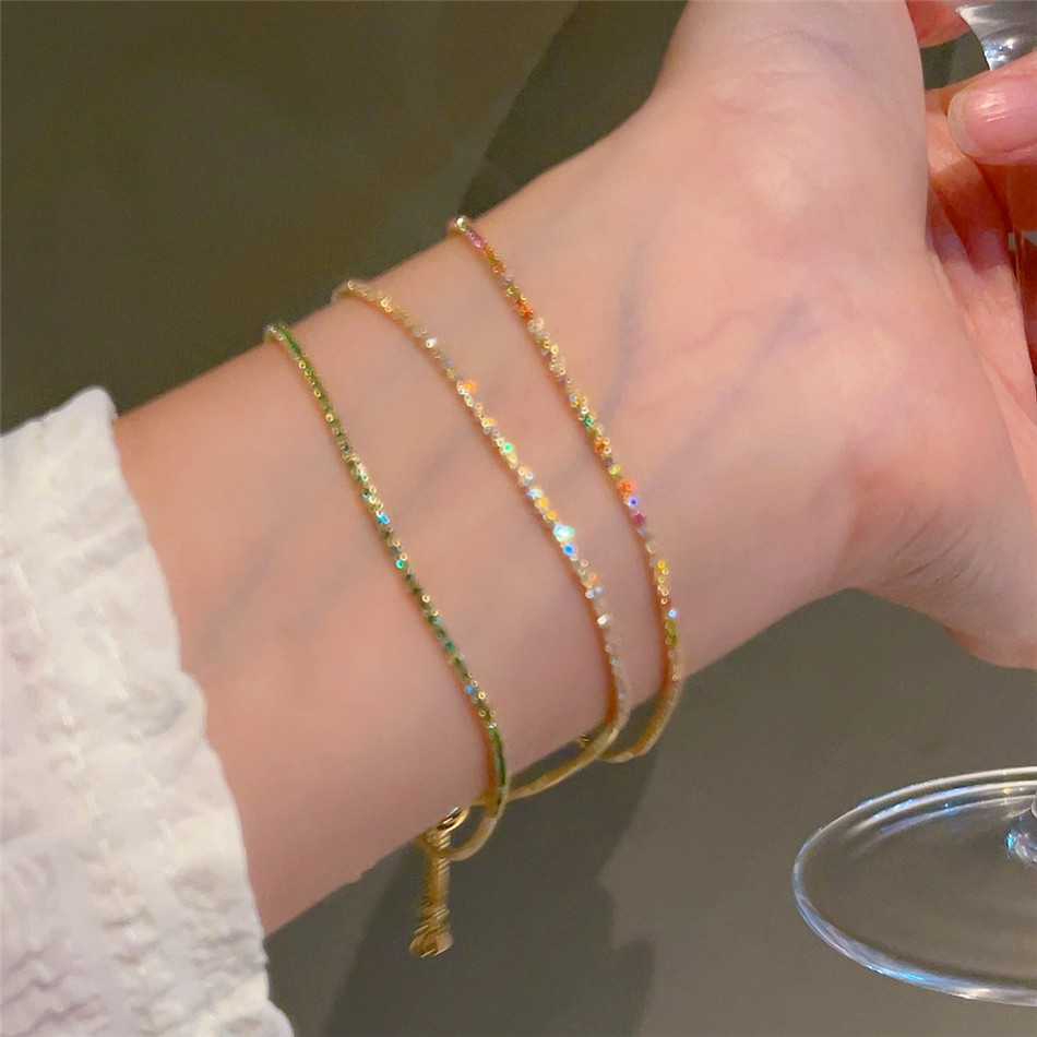 2mm Adjustable Multicolor Tenn - Coordinates Bracelet 评论和价格