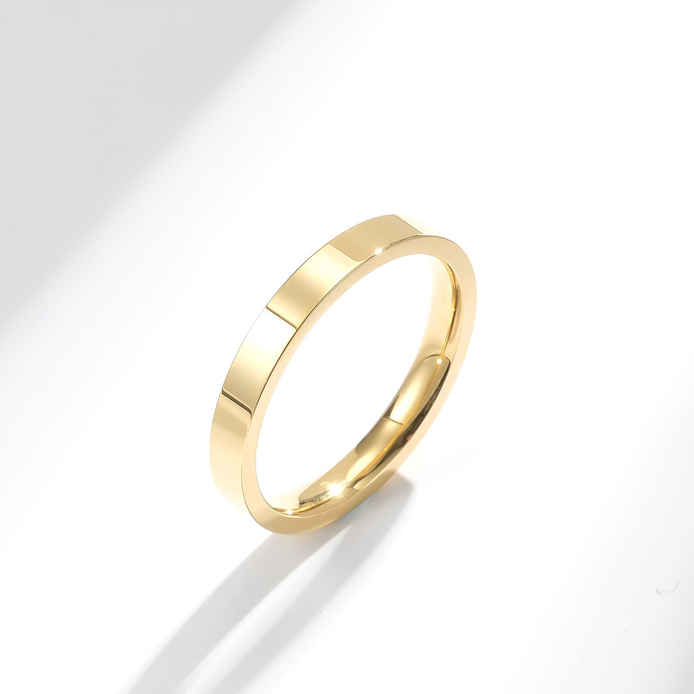 3MM Classic Simple 316L Stainl - Initial Ring Custom 评论和价格