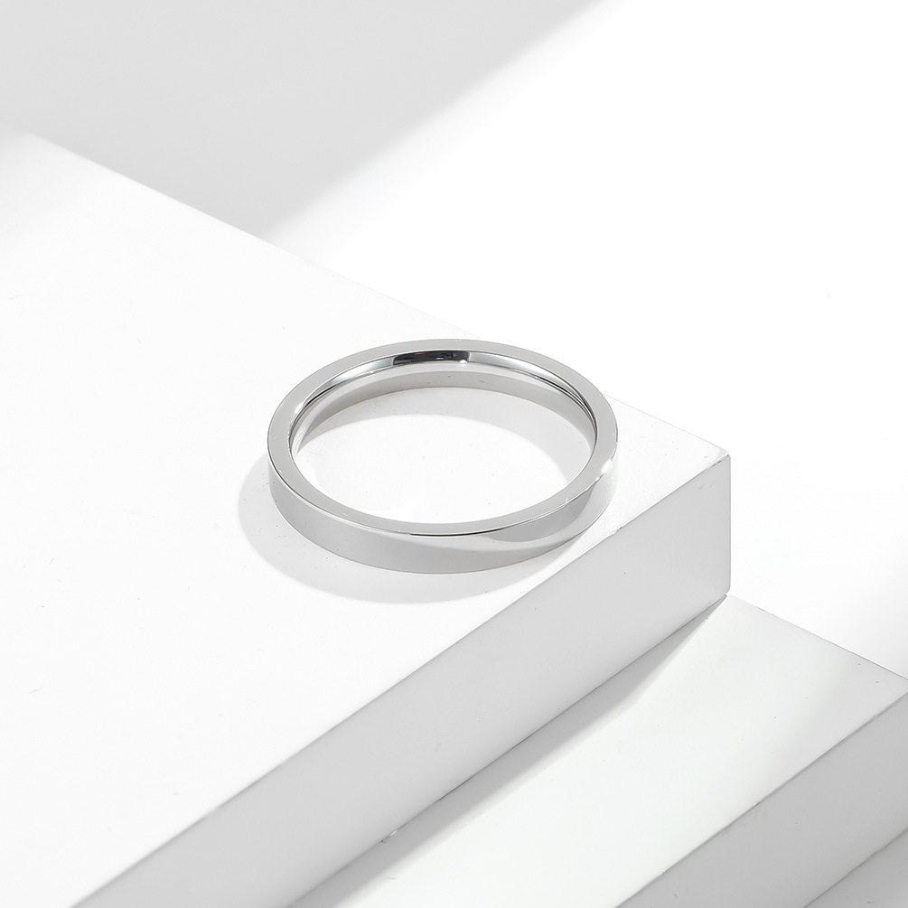 3MM Classic Simple 316L Stainl - Initial Ring Custom 评论和价格
